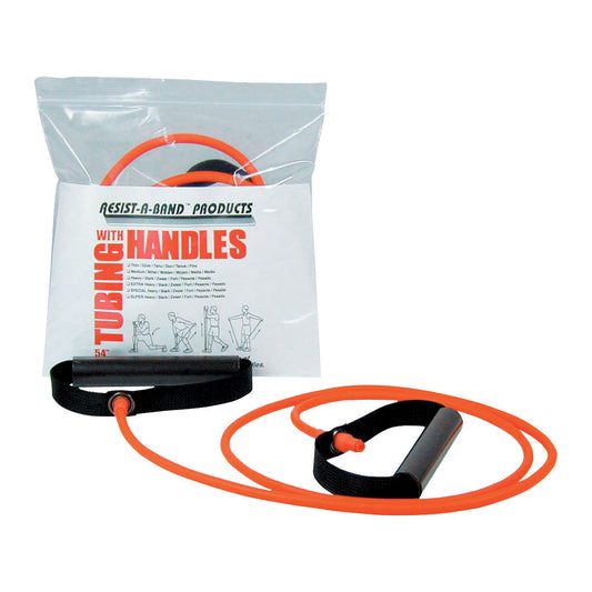 Tubing with Handles, X-Heavy Resistance, Blue, 54" x 5.1", 1/pk