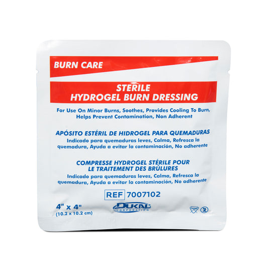 Burn Dressing, 4" x 4", Sterile, 1/pk, 20 pk/bx, 12 bx/cs