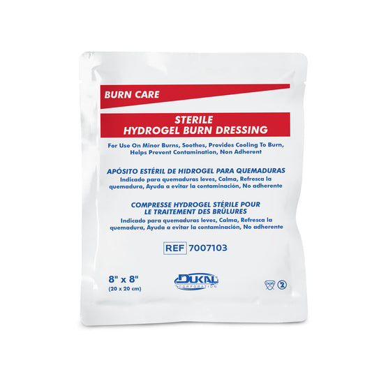 Burn Dressing, 8" x 8", Sterile, 1/pk, 50 pk/cs