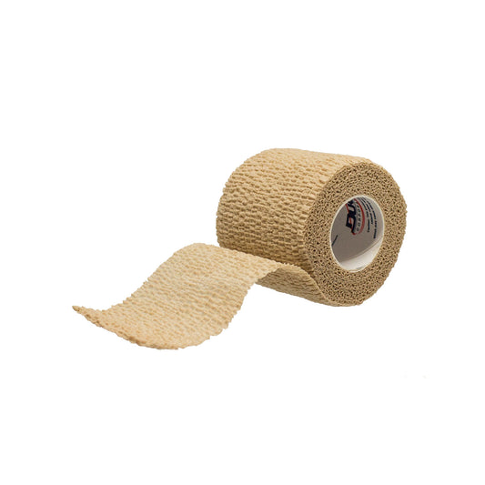 Bandage, Cohesive, 2" x 5 yds, Latex Free , Non-Sterile, Tan, 1 rl/pk, 36 pk/bx (LF)