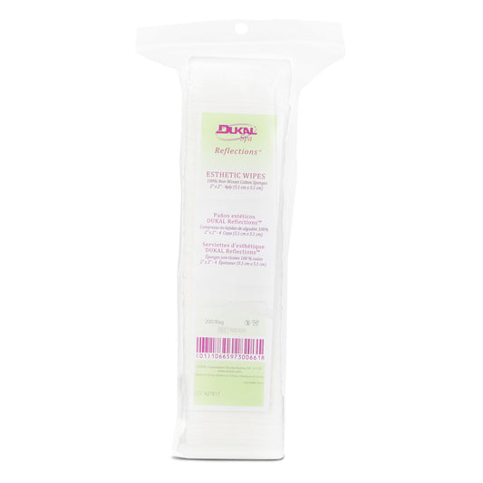 Esthetic Wipes, 2" x 2", 4-Ply, Non-Sterile, 200/bg, 20 bg/cs