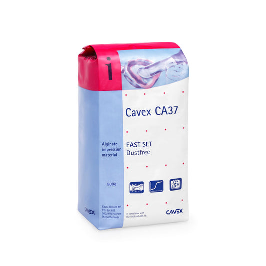 Cavex CA37 Alginate, Fast Set, Dust-free, 500g bag, 20 bg/cs