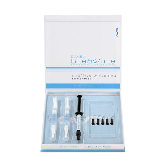 Bite&White In-Office HP25% Starter Pack, Includes: 2-mL Whitening pens; 1-mL Barrier/Spacer; application tips/bx (2) (1) (5)