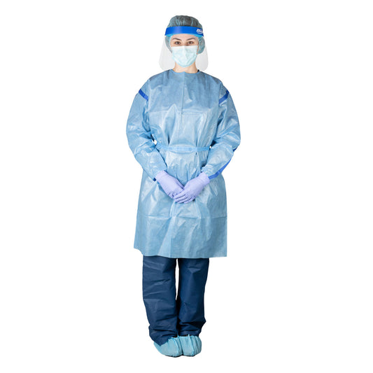 Chemotherapy Gown, Poly-Coated, Medium, 10/bg, 3 bg/cs
