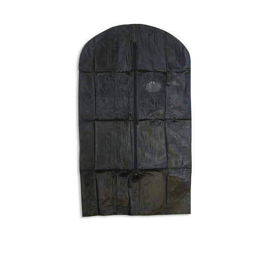 Garment Bag, Black Vinyl with Zipper, 24" x 42", 100/cs