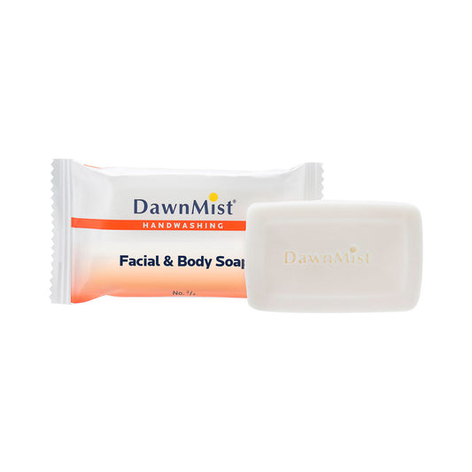 Soap, Facial Bar, #3/4, Individually Wrapped, 500/cs (70 cs/plt)