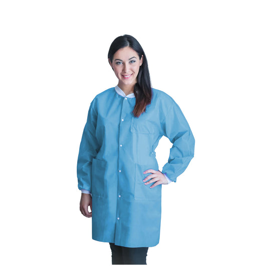 FitMe Lab Coats, X-Large, Sky Blue, 10/bg