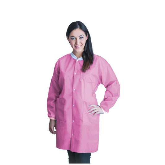 FitMe Lab Coats, XX-Large, Bubblegum Pink, 10/bg