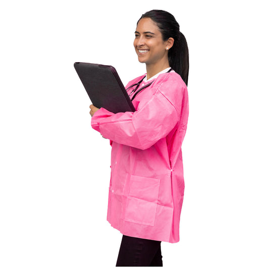 FitMe Lab Jackets, XX-Large, Raspberry Pink, 10/bg