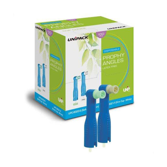Prophy Angles Firm Cup , Latex-Free , 100/bx (White) (LF)