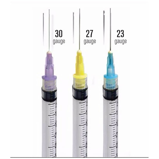 Irrigation Needle Tips, Luer Lock, 27G, Notched, Yellow, 100/bx