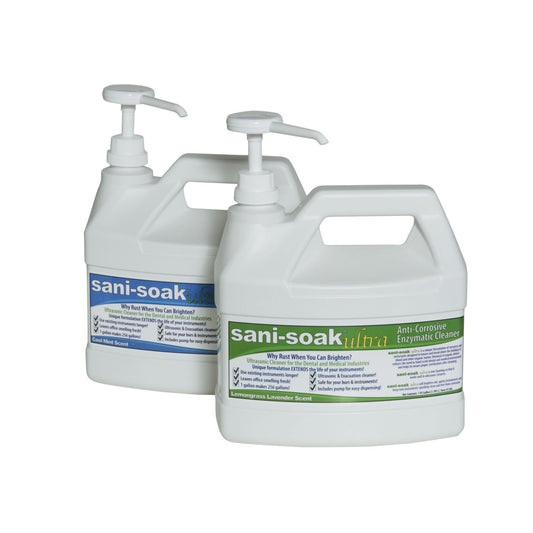 Sani-Soak Ultra Enzymatic Cleaner, Cool Mint, Gallon, 4/cs **Item is on Manufacturer Backorder – Limited Inventory when Available**