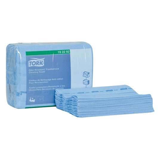Cleaning Towel, Odor Resistant, Z Fold, 1-Ply, Blue/ Blue, 14.8" x 11.8", 50 sht/bx, 4 bx/cs (162 cs/plt)