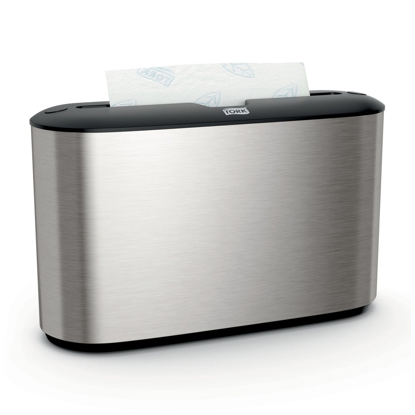 Countertop Dispenser, Hand Towel, Multifold, Universal, Metal/ Plastic, Stainless Steel, 7.9" x 12.7" x 4.6" (136 cs/plt)