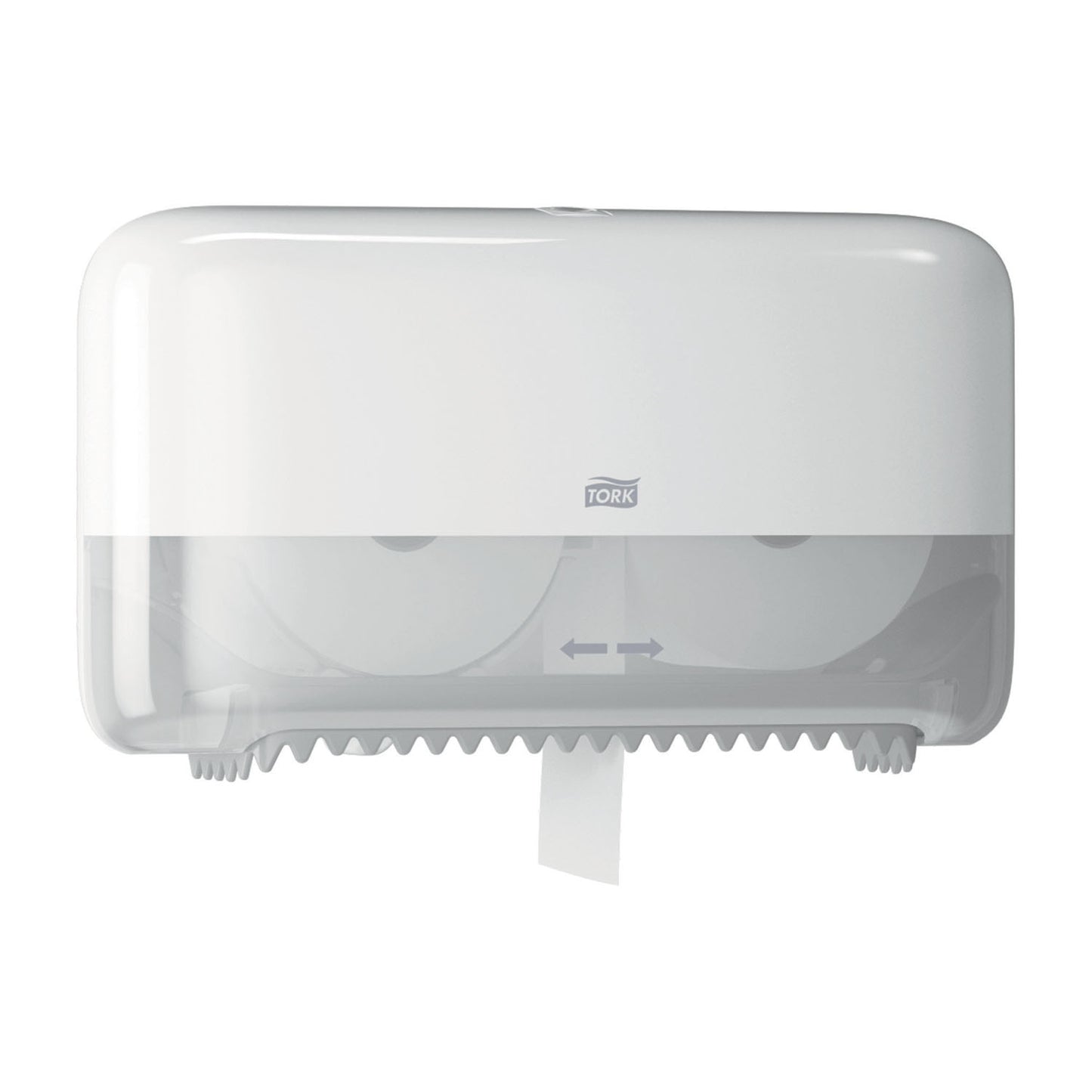 Elevation Bath Tissue Dispenser, Coreless, High Capacity, Universal, White, T7, Plastic, 8.2" x 14.2" x 5.1" (234 cs/plt)