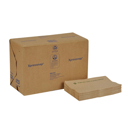 Dispenser Napkin, Environmental, Interfold, Universal, Natural, 1-Ply, Embossed, N4, 8.5" x 13", 500/pk, 12 pk/cs (49 cs/plt)