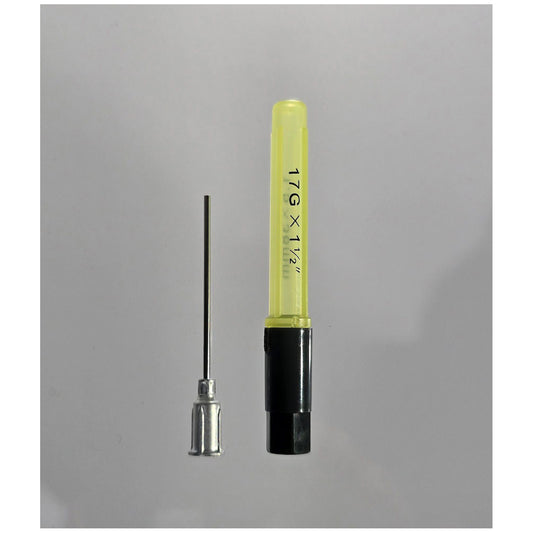 Blunt Needle, 17G x 1½", Sterile, Aluminum Hub, 25/bx, 4 bx/cs