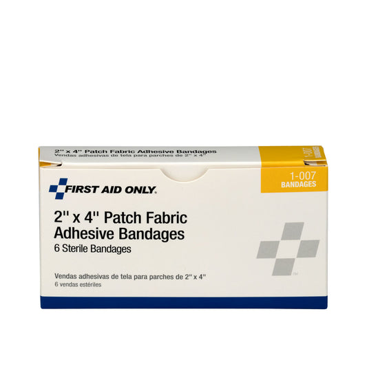 Fabric Bandages, 2"x4", 6/bx