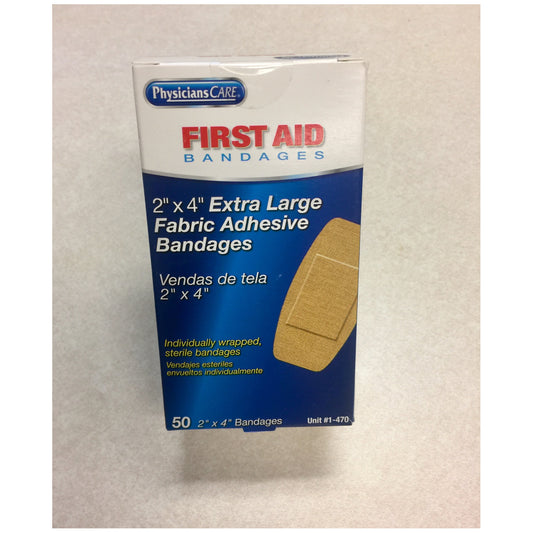 Fabric Bandages, 2"x4", 50/bx