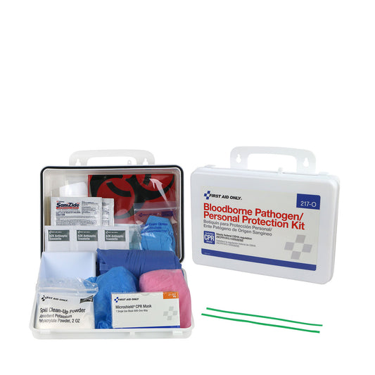 BBP Spill Clean Up Kit w/ CPR Microshield, Plastic Case