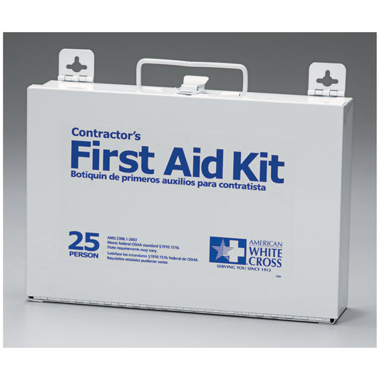 First Aid Kit, 25 Person, Metal Case