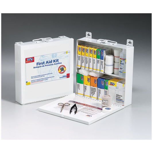 First Aid Kit, 50 Person, Metal Case