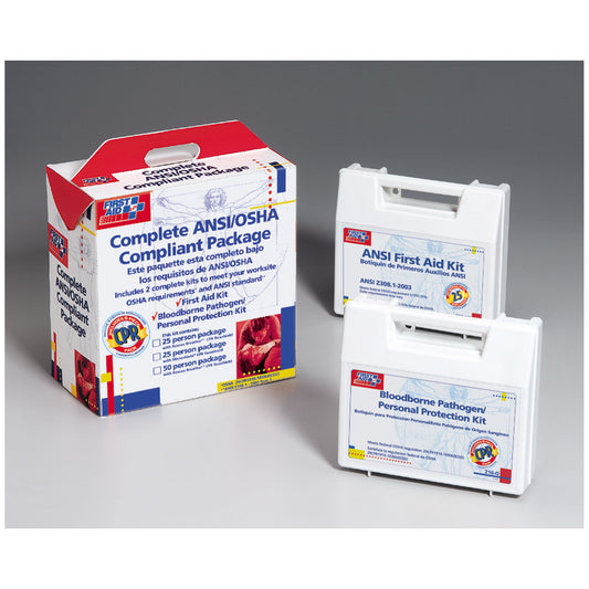 25 Person Complete OSHA Compliance Package (First Aid and BBP)