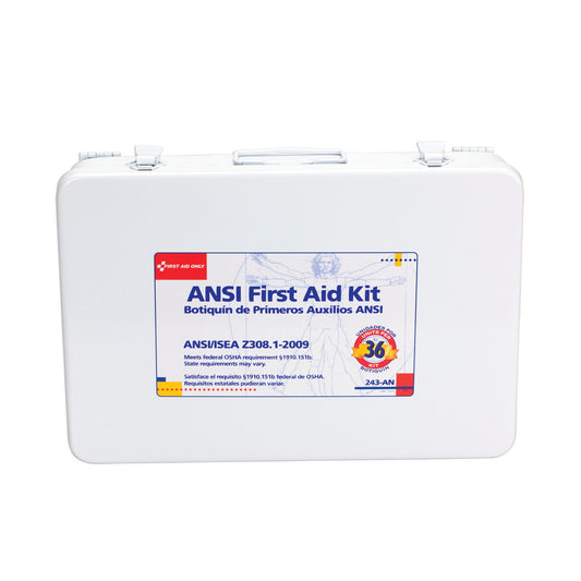 First Aid Kit, 36 Unit, Metal Case