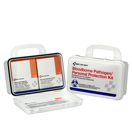 BBP Unitized Spill Clean Up Kit, w/ CPR, Plastic Case