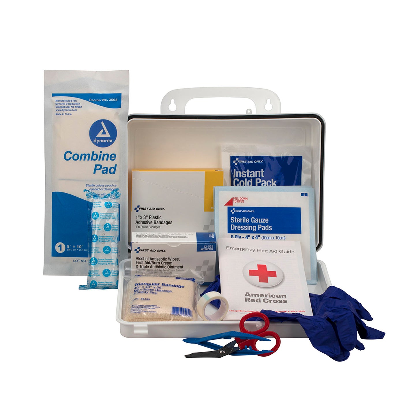 25 Person Contractor's First Aid Kit, Weatherproof Plastic