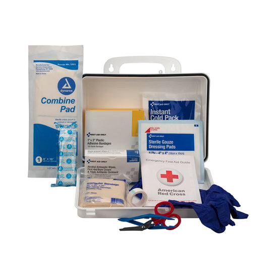25 Person Contractor's First Aid Kit, Weatherproof Plastic