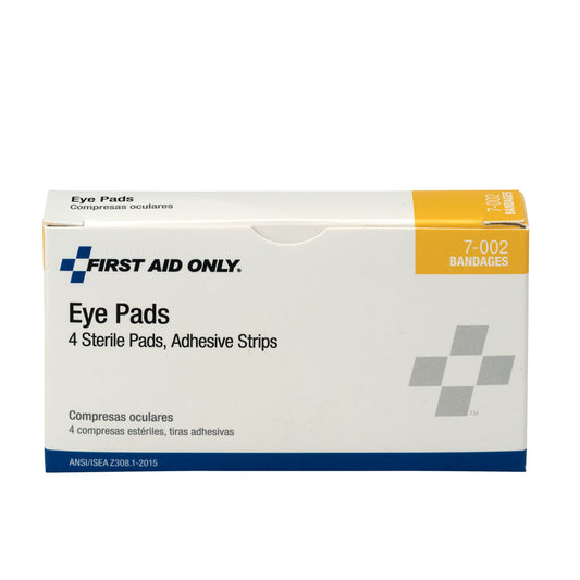 Eye Pads, w/ Adhesive Strips, 4/bx