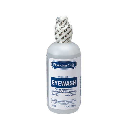 Eyewash Bottle, Screw Cap, 4oz , 48/cs