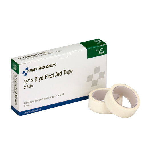 First Aid Tape, 1/2”x5yd, 2/bx