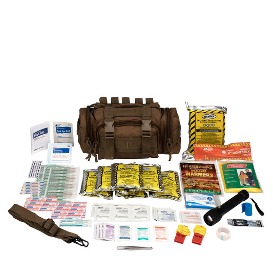 Emergency Preparedness, 1 Person, Tan Fabric bg