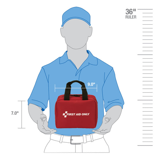 First Aid Kit, 50 Person, ANSI A+, Fabric Case