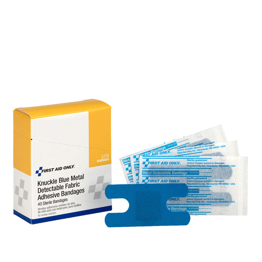 Fabric Knuckle Bandages, Blue Metal Detectable , 40/bx