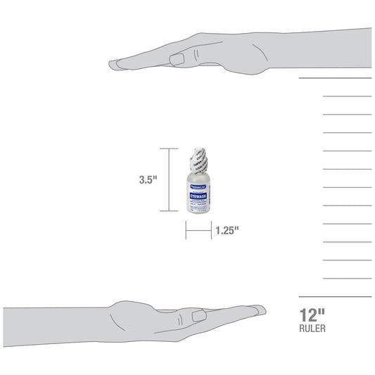 Eyewash Bottle, Screw Cap, 1oz , 144/cs