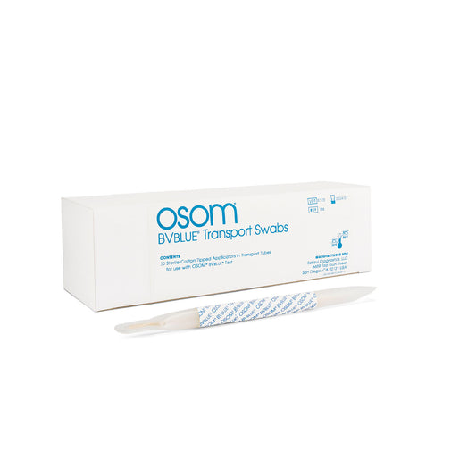 BVBLUE Transport Tubes, Includes: Cotton Swab For Use with BVBLUE Test, Sterile, 50/bx, 10 bx/cs (1) (Item is Non-Returnable & Non-Refundable)