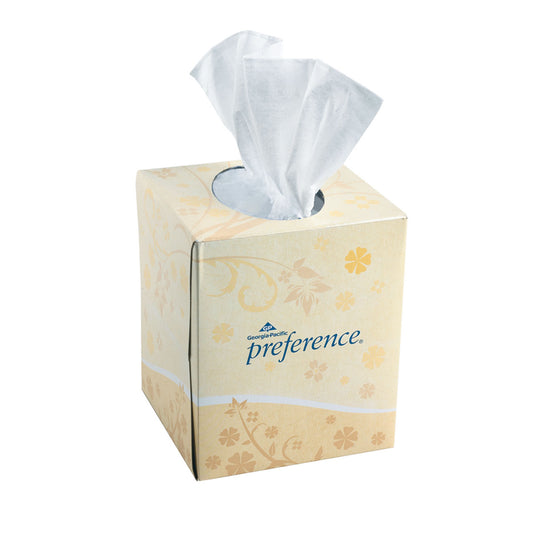 Facial Tissue, Cube Box, White, 8.4"x7.5", 100 sht/bx, 36 bx/cs