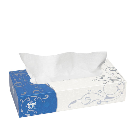 Flat Facial Tissue, 8.8"x7.4", 125/bx, 30 bx/cs