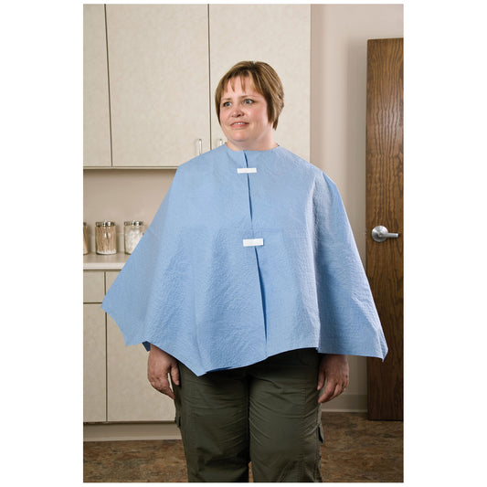 Exam Poncho, Extra Coverage, Blue, 56" x 28", 25/cs
