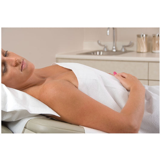 Drape Sheet, White, 40" x 48", 2-Ply, 100/cs (60 cs/plt)