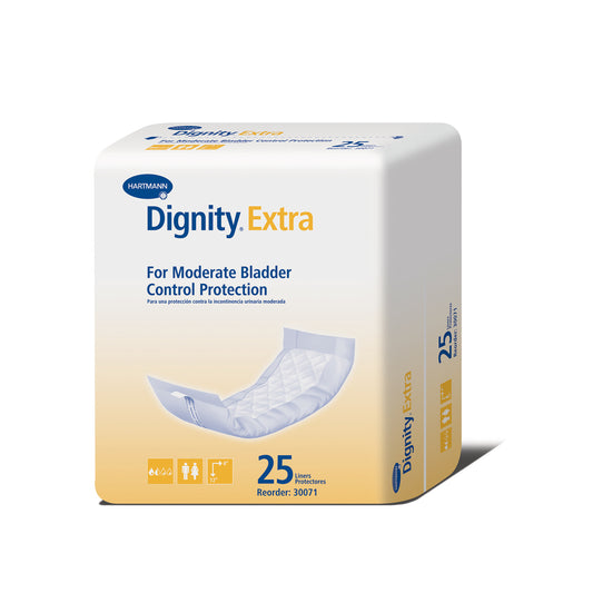 Dignity® Extra Insert, For Light to Moderate Protection, 4" x 12", White, 25/bg, 10 bg/cs