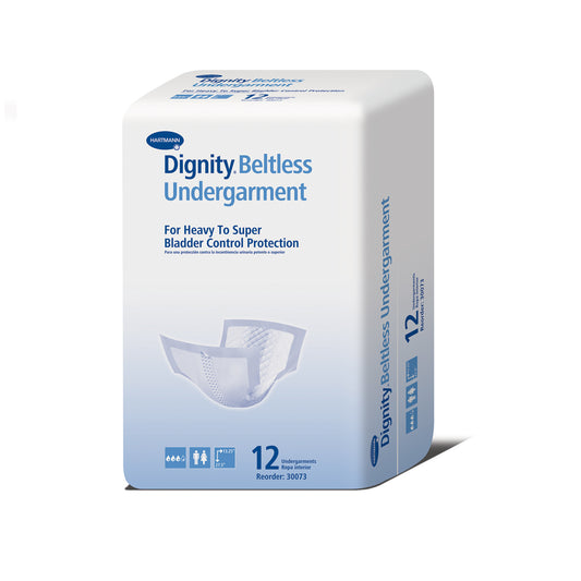 Dignity® Beltless Undergarment, 13¼" x 27½", White, 12/bg, 6 bg/cs