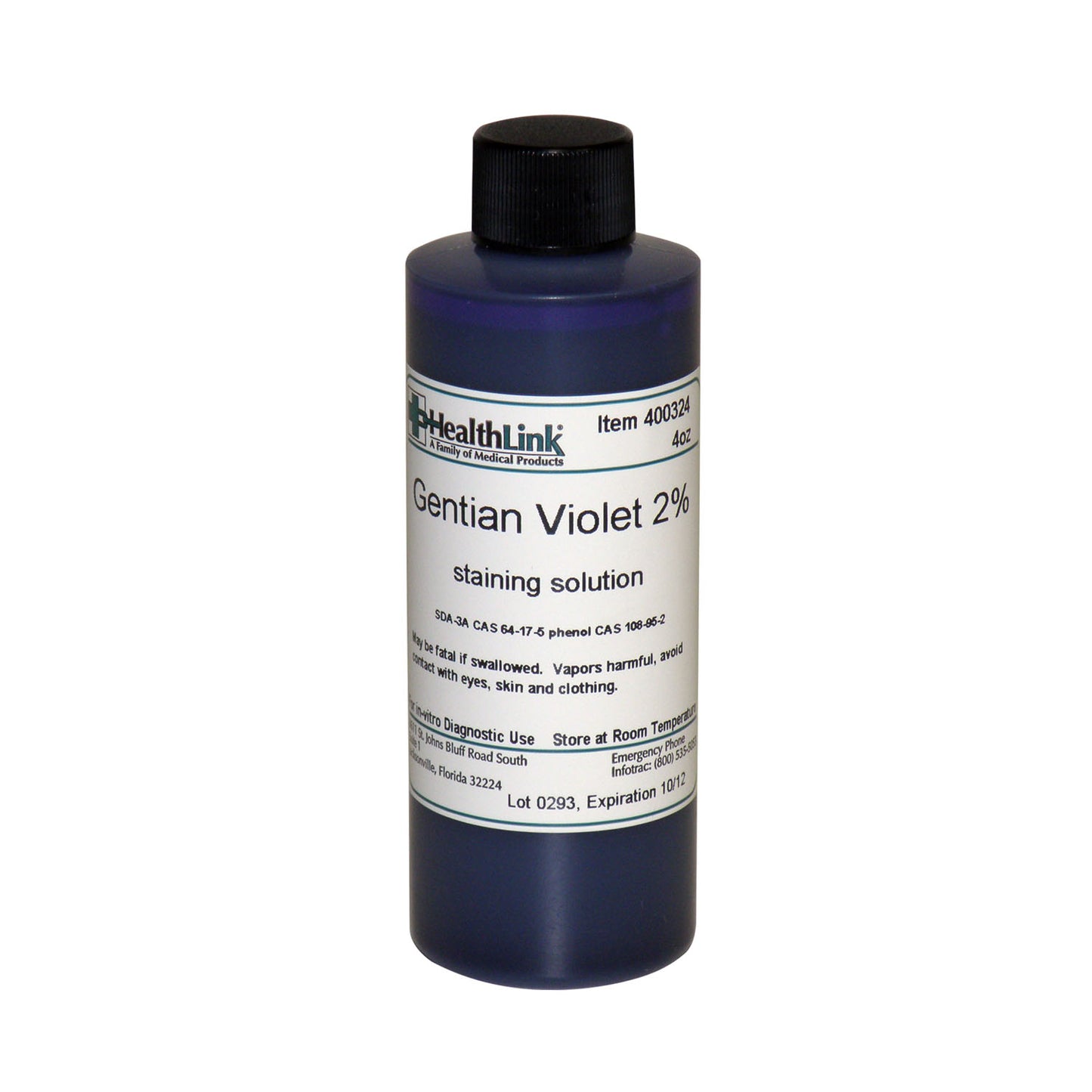 Gentian Violet, 2%, 4 oz (Item is Non-Returnable)
