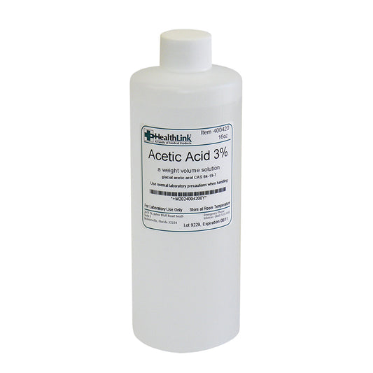 Acetic Acid, 3%, 16 oz (Item is Non-Returnable)