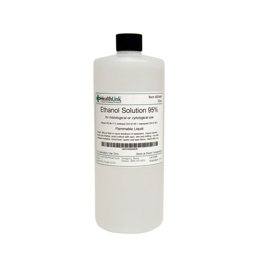 Ethanol Solution, 95%, 32 oz (Item is Non-Returnable)