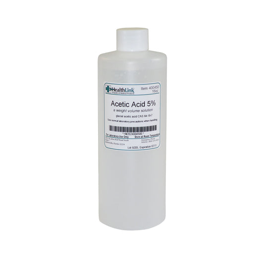 Acetic Acid, 5%, 16 oz (Item is Non-Returnable)