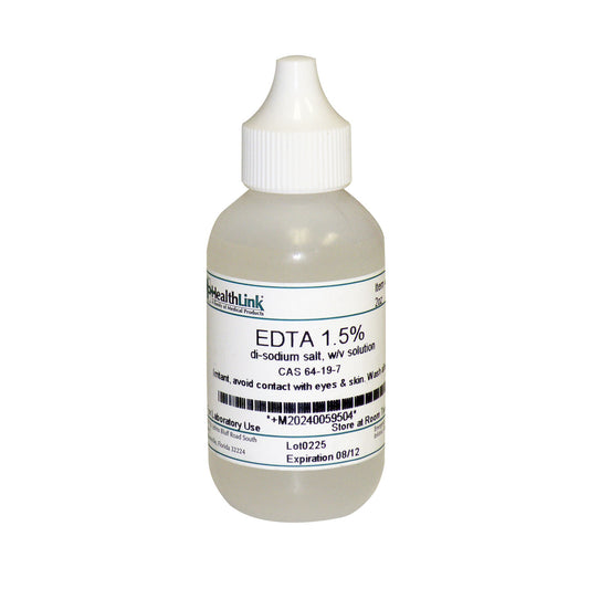 Disodium EDTA, 1.5%, Dropper Bottle, 2 oz (Item is Non-Returnable)